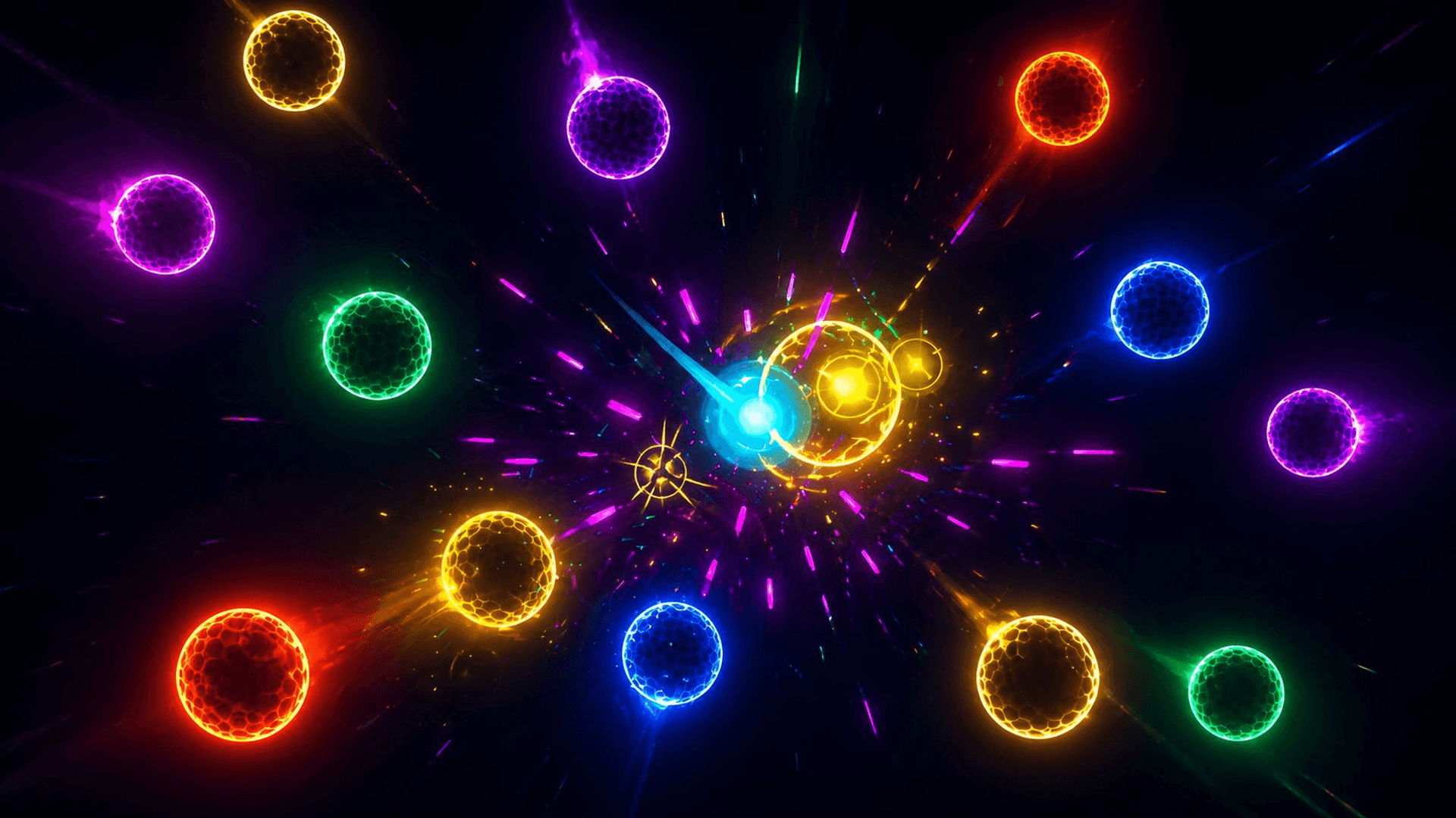 ChromaFuse neon orb fusion gameplay artwork